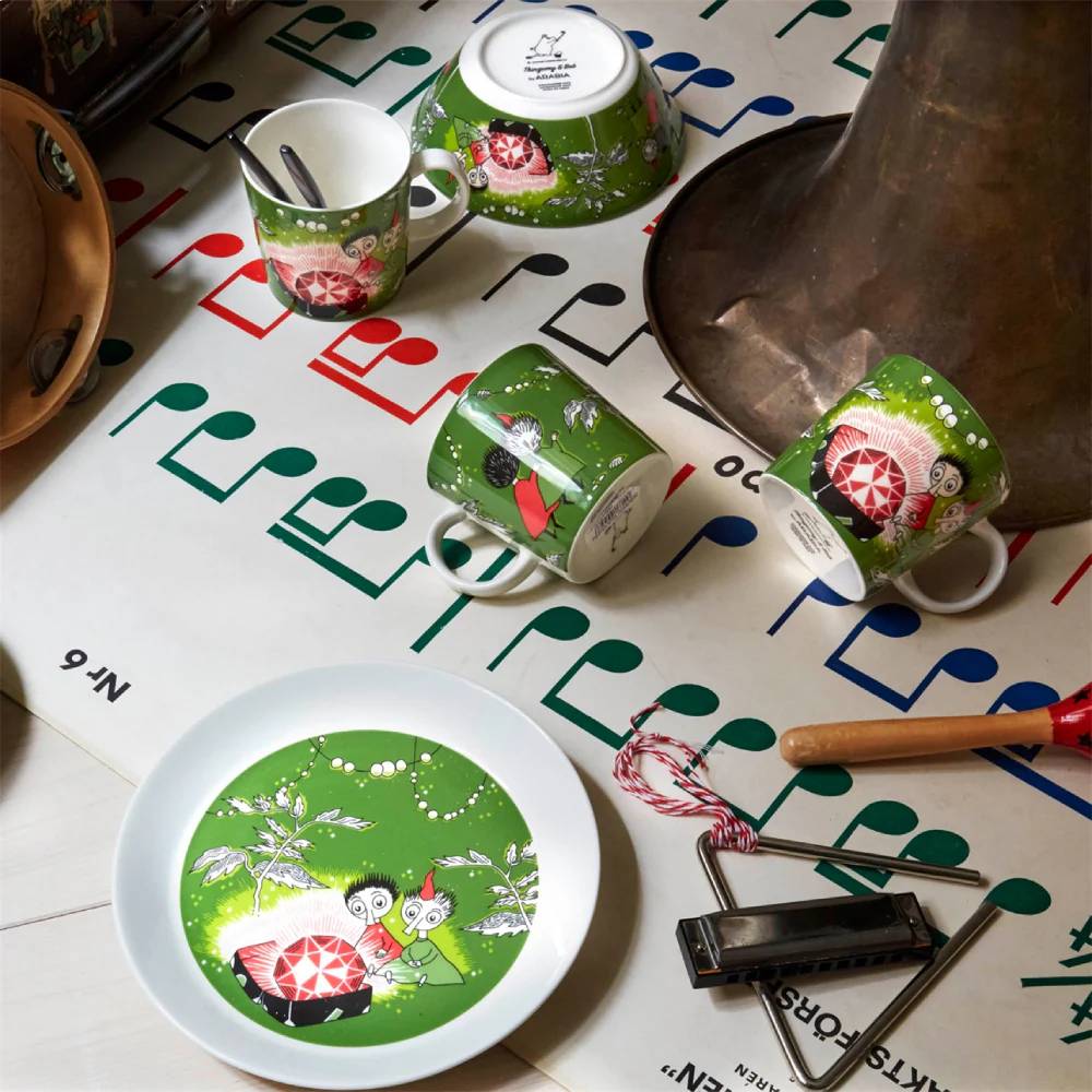 Kubek porcelanowy 300ml Topik i Topcia i szmaragd Czarnoksiężnika Moomin Arabia - Image 4